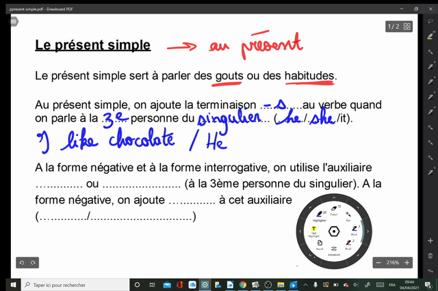 Présent Simple En Anglais mon-e-college.loiret.fr