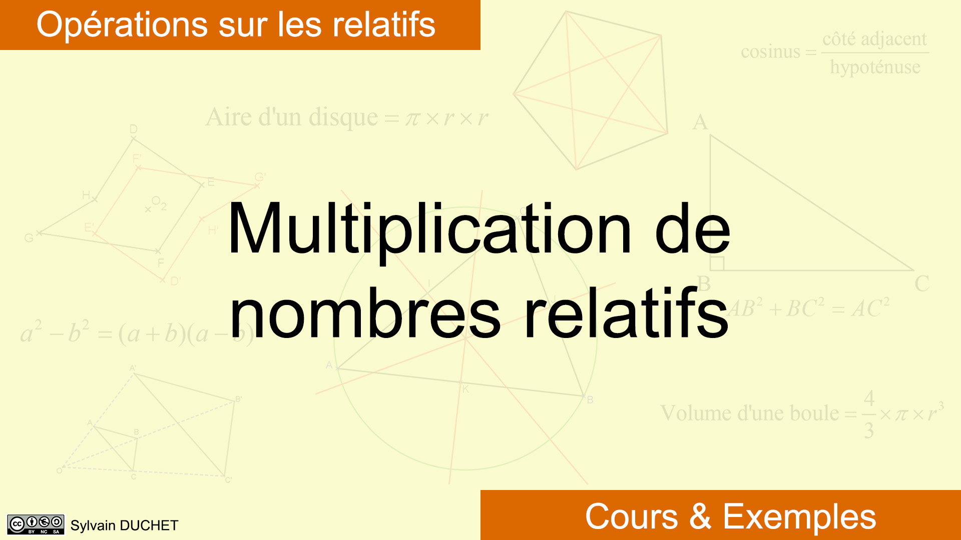 Pod - Multiplication De Nombres Relatifs